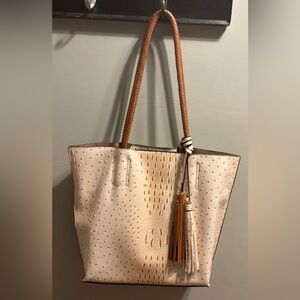 Vegan Ostrich 3 piece Tote Set